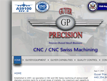 Tablet Screenshot of guyerprecision.com